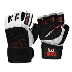 Fitness rukavice inSPORTline Shater  černo-bílá  L