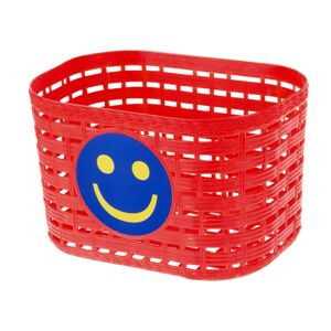 Dětský přední košík plast  červená
