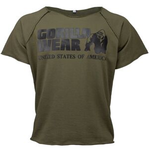 Gorilla Wear Pánské tričko s krátkým rukávem Classic Work Out Top Army Green - L/XL