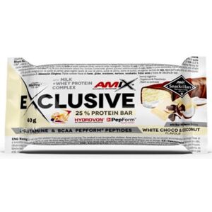Amix Nutrition Amix Exclusive Protein Bar 40 g - bílá čokoláda/kokos