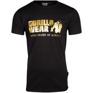 Gorilla Wear Pánské tričko s krátkým rukávem Classic T-shirt Black/Gold - L