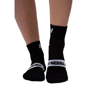 NEBBIA “EXTRA PUSH” crew ponožky 128 Black Barva: Černá, Velikost: 43-46
