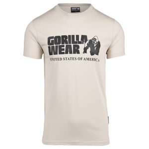 Gorilla Wear Pánské tričko s krátkým rukávem Classic T-shirt Beige - S