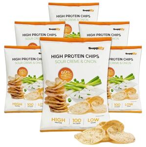 Supplify High Protein Chips 50g - sour and cream VÝPRODEJ 4.4.2024