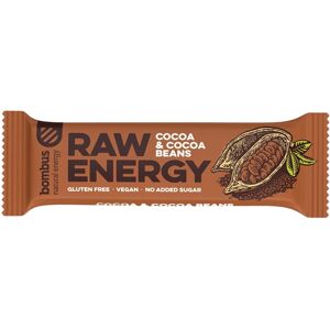 Bombus Raw Energy bar 50 g - kakao/kakaové boby