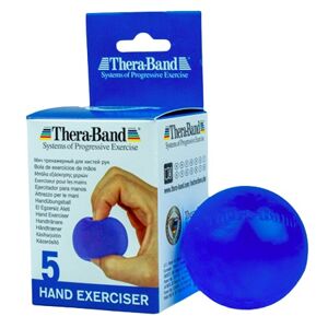 Thera-Band Hand Exerciser Posilovač rukou gelová kulička - modrá (tvrdá)