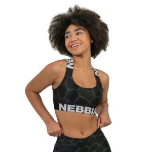 Nebbia Nature-Inspired Sportovní podprsenka 552 černá - M