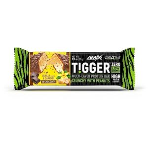 AMIX TIGGER Zero bar, 60g, Vanilla - Caramel