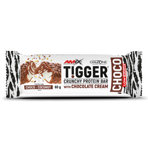 AMIX TIGGER Zero Choco Protein Bar, Chocolate-Coconut, 60g