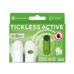 Ultrazvukový repelent proti klíšťatům Tickless Active pro sportovce  Green