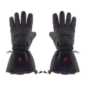 Kožené vyhřívané lyžařské a moto rukavice Glovii GS5  černá  XL