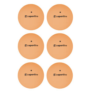 Pingpongové míčky inSPORTline Elisenda S1 6ks  oranžová