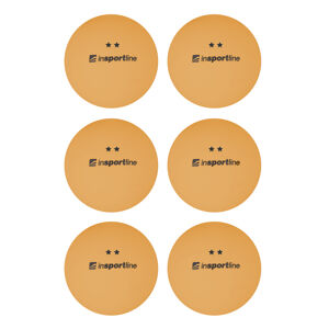 Pingpongové míčky inSPORTline Elisenda S2 6ks  oranžová