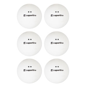 Pingpongové míčky inSPORTline Elisenda S2 6ks  bílá