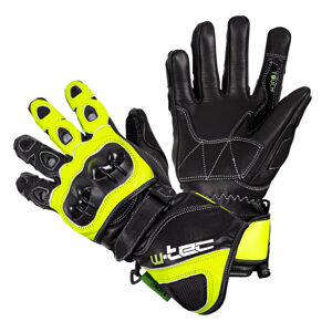 Motocyklové rukavice W-TEC Supreme EVO  černo-zelená  XXL