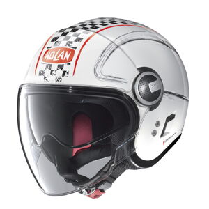 Moto helma Nolan N21 Visor Getaway  Metal White-Red  XS (53-54)