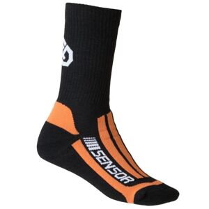 Ponožky SENSOR Treking Merino černo-oranžové - vel. 9-11