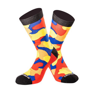 Ponožky Undershield Camo Short žlutá/červená/modrá  35/38