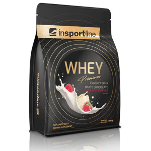 Protein inSPORTline WHEY Premium 700g  bílá čokoláda s malinami