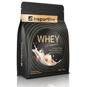 Protein inSPORTline WHEY Premium 700g  bílá čokoláda s arašídy
