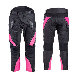 Dámské moto kalhoty W-TEC Kaajla  černo-růžová  L