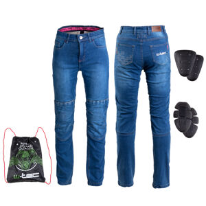 Dámské moto jeansy W-TEC GoralCE  XXL  modrá
