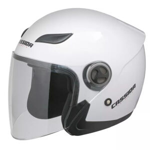 Moto helma Cassida Reflex Solid  bílá  XS (53-54)