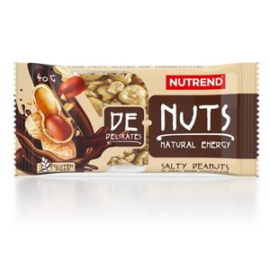 Tyčinka Nutrend DeNuts 40g  slané arašídy v hořké čokoládě