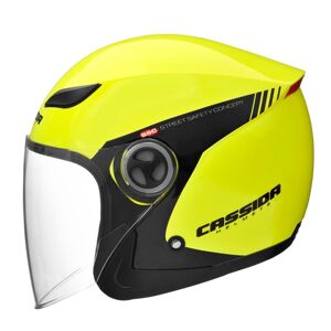 Moto přilba Cassida Reflex Safety  XS (53-54)  černá-fluo žlutá