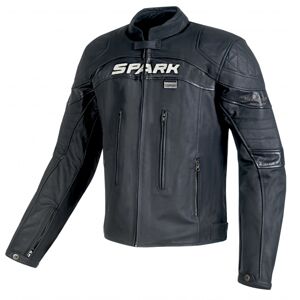 Pánská kožená moto bunda Spark Dark  černá  S