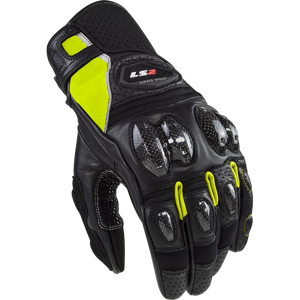 Pánské moto rukavice LS2 Spark 2 Black H-V  XL  černá/fluo žlutá