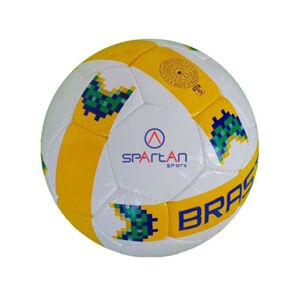Fotbalový míč Spartan Brasil Cordlay  bílo-žlutá